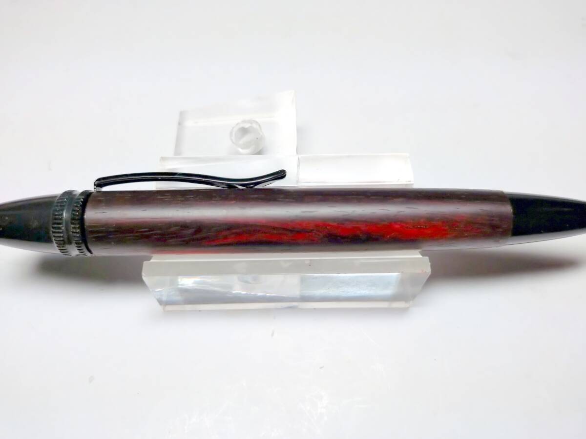 紅木　レッドサンダー　ワシントン条約材　インド産　レア材　　ブラック金具　ジェットストリーム芯_画像4