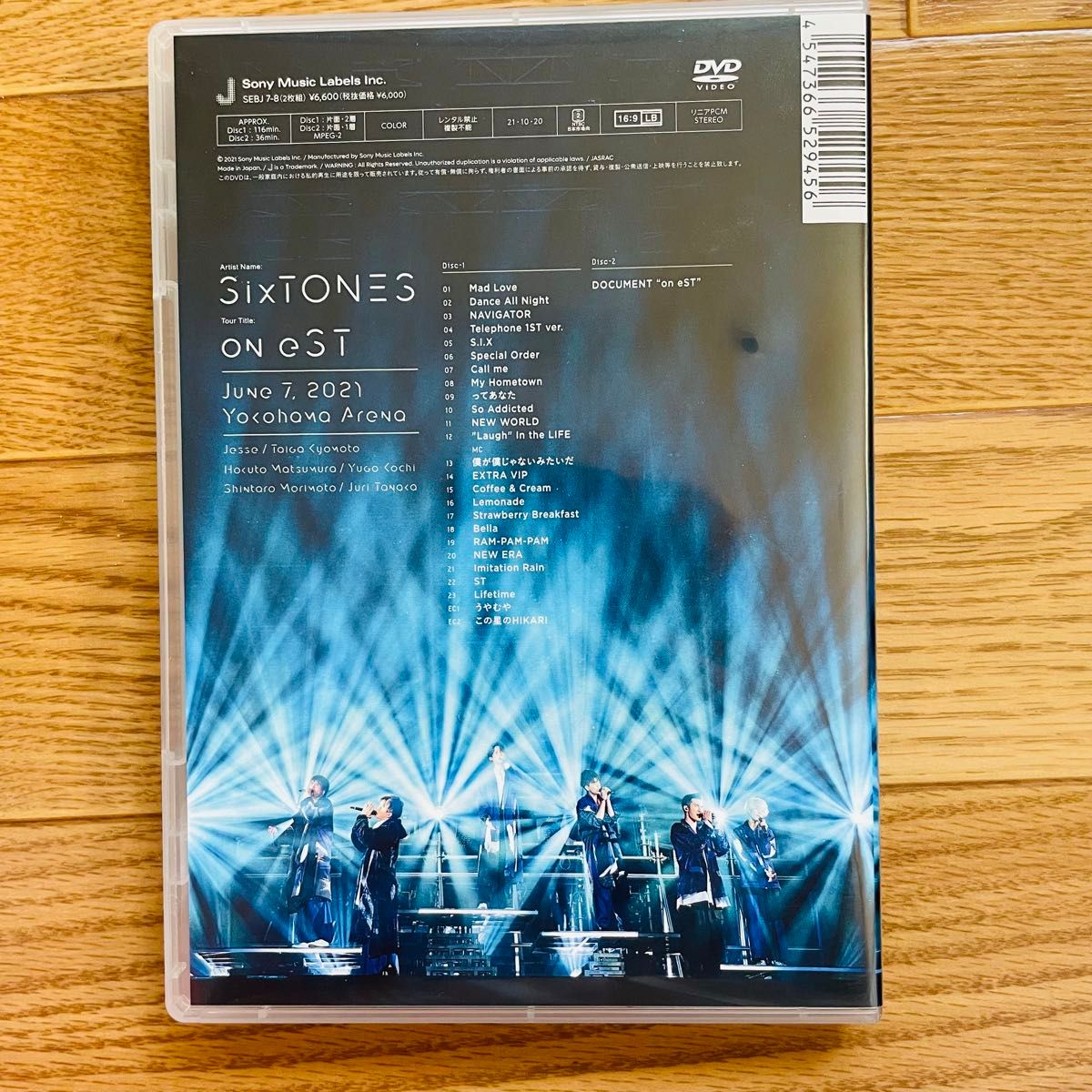 SixTONES on eST DVD 通常盤