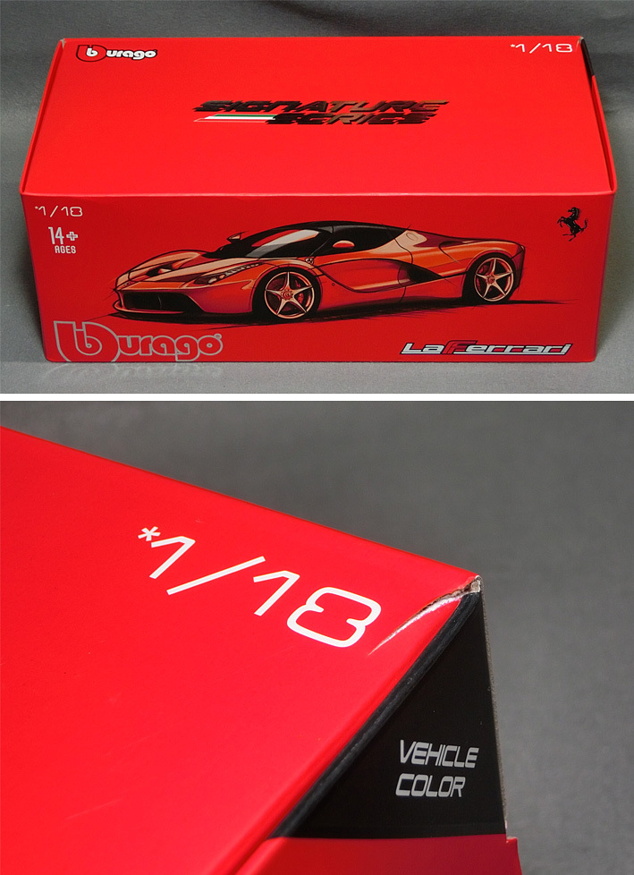 1/18 scale Ferrari la* Ferrari ( matted black ) * BBurago made *04