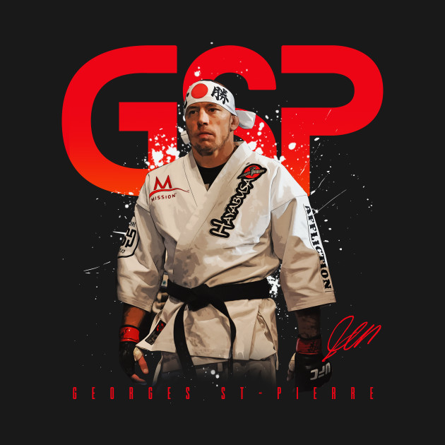 【Tシャツ】　『Georges St-Pierre』　ジョルジュ・サンピエール　GSP　UFC　カナダ　総合格闘技　S／M／L／XL_画像1