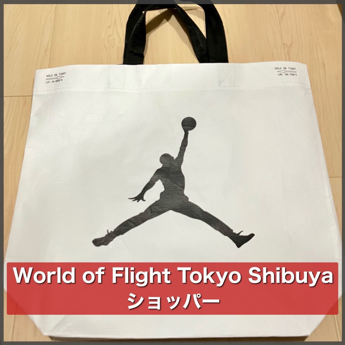 【美品】NIKE World of Flight Tokyo Shibuya ショッパー Mサイズ ナイキ WOF ショップ袋