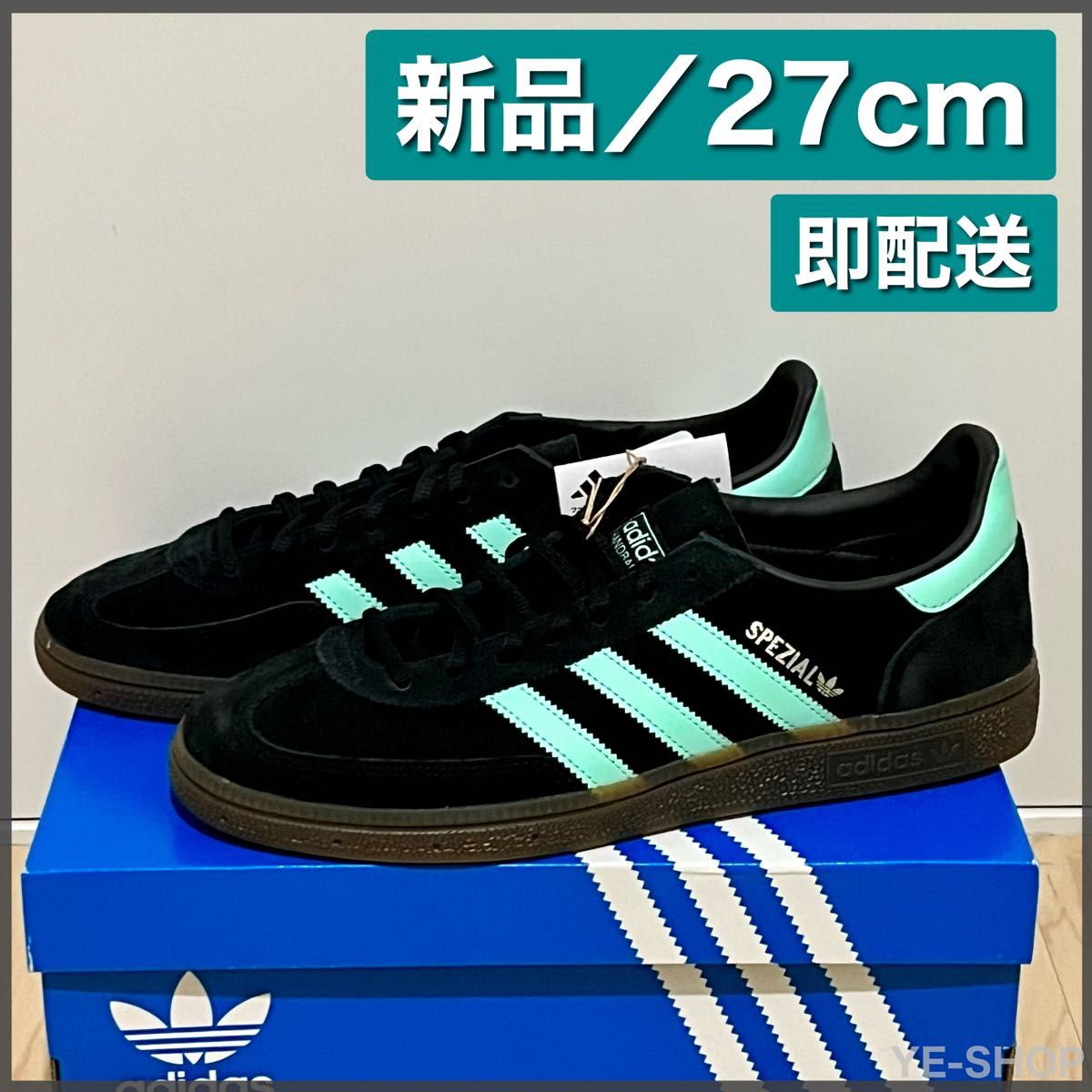 新品27/adidas Originals Handball Spezial Core Black/Clear 新品27/adidas Originals Handball Spezial Core Black/Clear