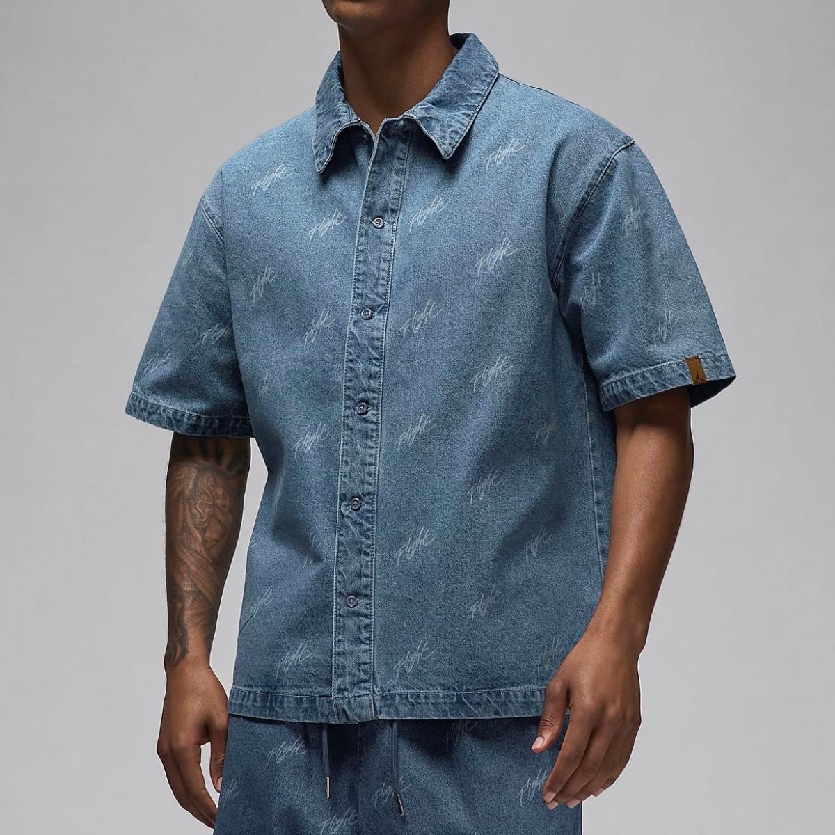 新品S】Nike Jordan Allover Print Men's Denim Top ナイキ 新品S】Nike Jordan Allover Print Men's Denim Top ナイキ