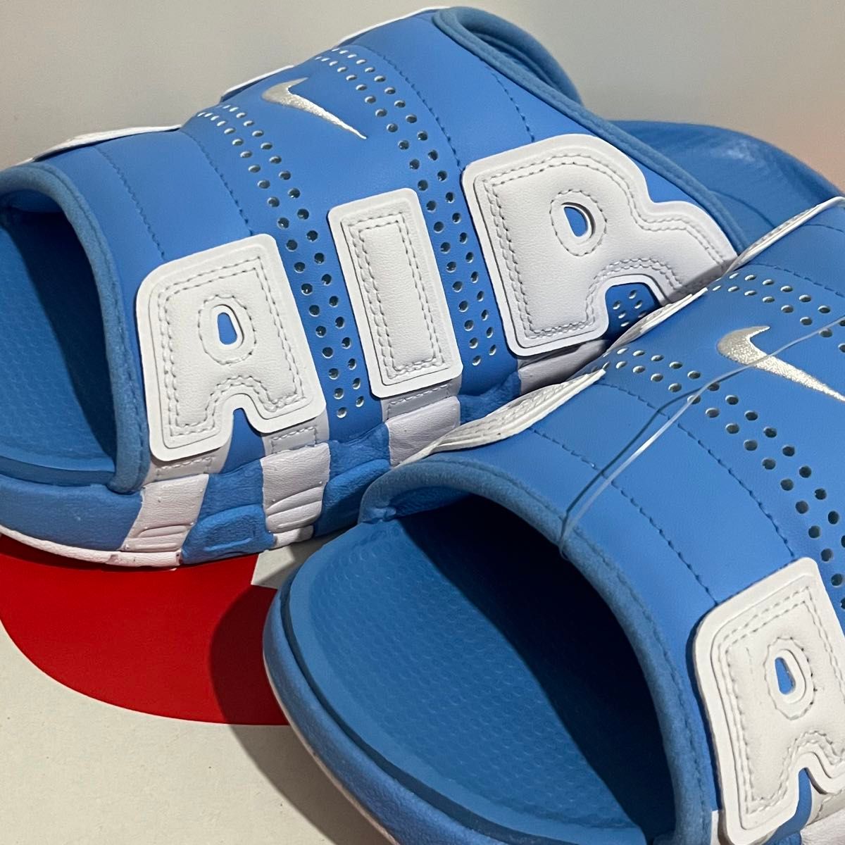 【新品24cm】Nike Air More Uptempo Slide "University Blue ナイキ モアテンスライド