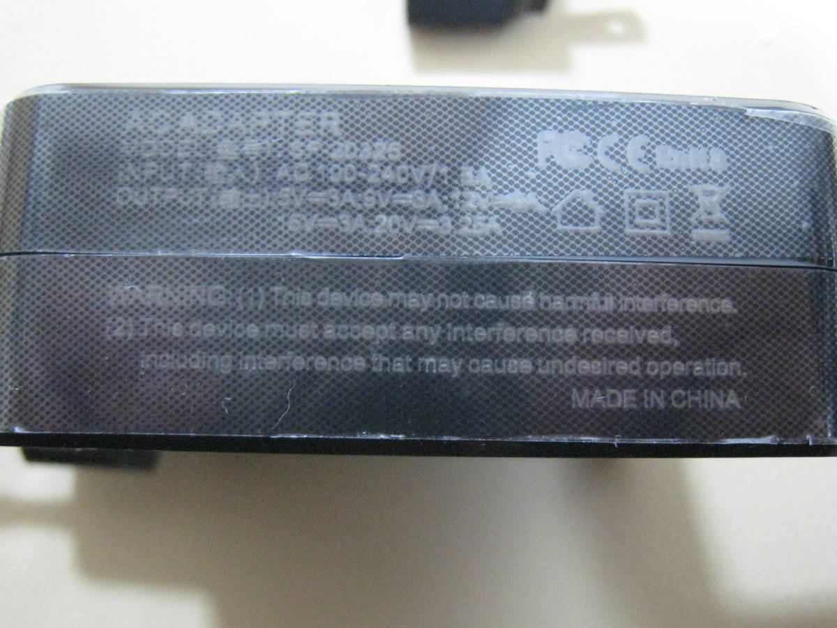 新品　USB-C Type-C型 45W ACアダプター　欧州タイプ・変換アダプタ付き　①_画像2