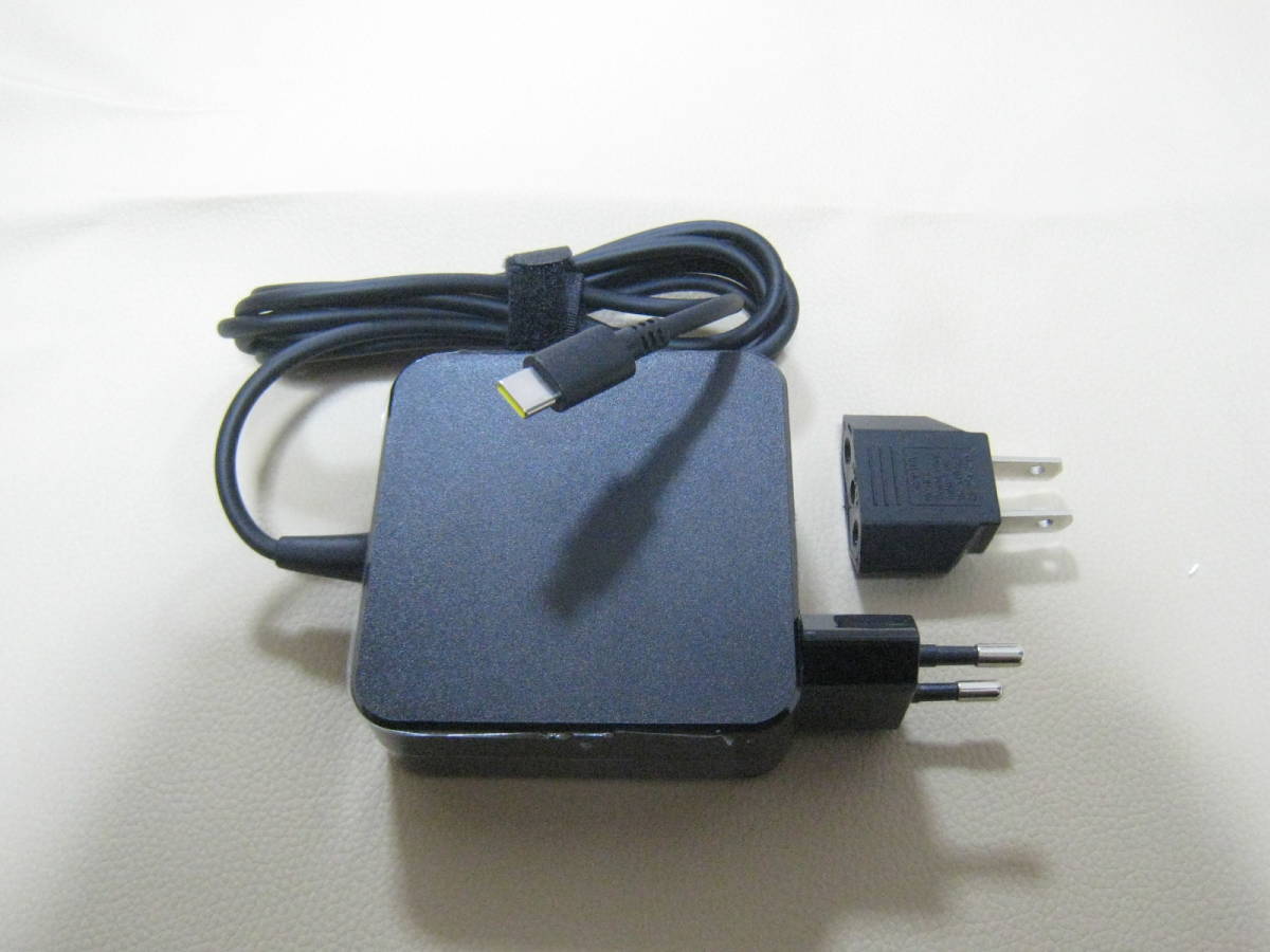 新品　USB-C Type-C型 45W ACアダプター　欧州タイプ・変換アダプタ付き　①_画像1