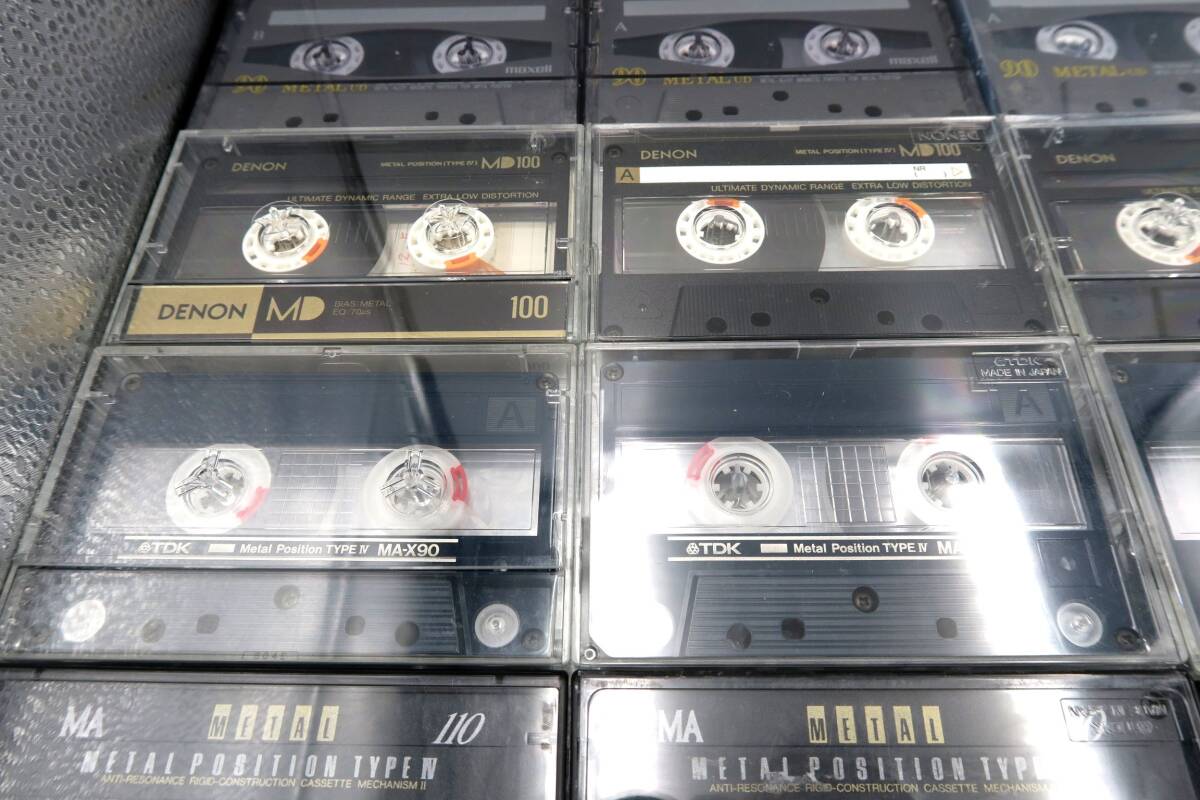 ★【ト足】メタルテープ まとめ売り 大量 43個 カセットテープ TDK SONY DENON maxell CE739ZZA05の画像4