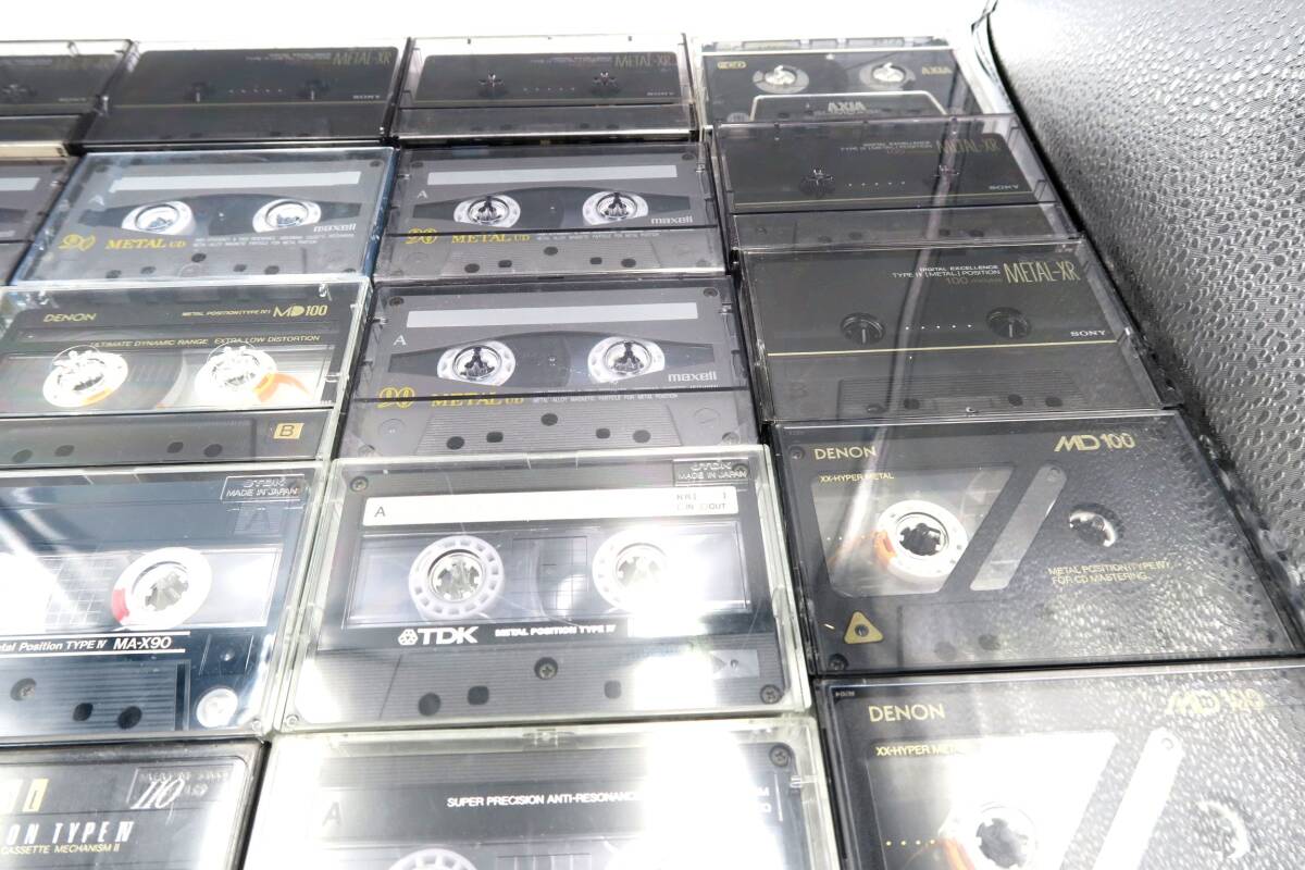 ★【ト足】メタルテープ まとめ売り 大量 43個 カセットテープ TDK SONY DENON maxell CE739ZZA05の画像6