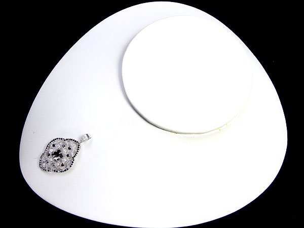 MU11603S[1 иен ~] новый товар [RK драгоценнный камень ] очень большой чёрный бриллиант Monde 1.00ct бок камень чёрный бриллиант прозрачный diamond K18WG высококлассный подвеска head diamond 