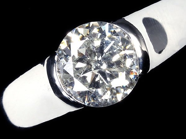 ILU11667T【1円～】新品【RK宝石】《Diamond》リュクスな輝き!! 上質ダイヤモンド 特大1.34ct!! Pt900 超高級 一粒ダイヤ リング ダイヤの画像2