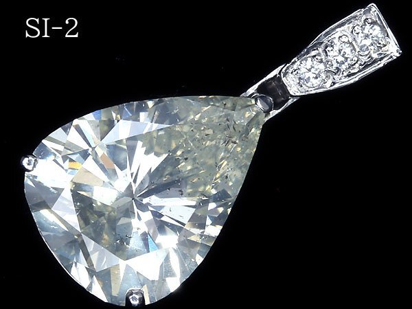 IIW11414D【1円～】新品【RK宝石】《Diamond》SI-2 極上ダイヤモンド 超特大5.768ct!! Pt900 超高級ペンダントヘッド ネックレスの画像1