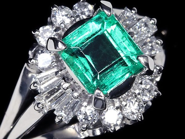 MV11681T[1 jpy ~] new goods [RK gem ]{Emerald}teli. exist brilliancy!! finest quality emerald large grain 0.85ct finest quality diamond Pt900 high class ring diamond 