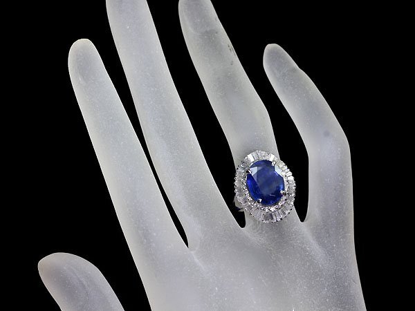 OW11810I[1 jpy ~] new goods [RK gem ]{Sapphire} gorgeous!! finest quality sapphire extra-large 4.57ct finest quality diamond total total 1.02ct Pt900 super high class ring diamond 