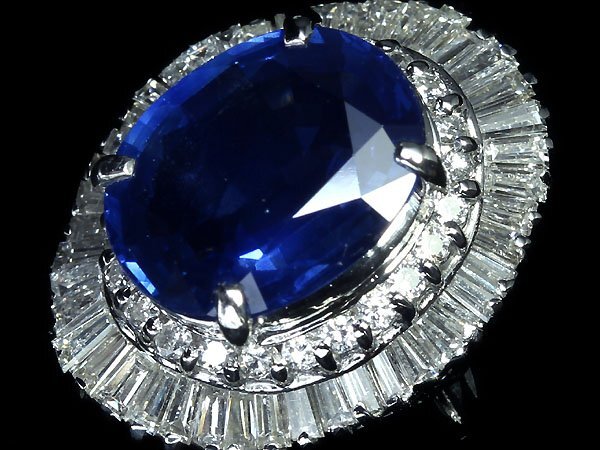 OW11810I[1 jpy ~] new goods [RK gem ]{Sapphire} gorgeous!! finest quality sapphire extra-large 4.57ct finest quality diamond total total 1.02ct Pt900 super high class ring diamond 