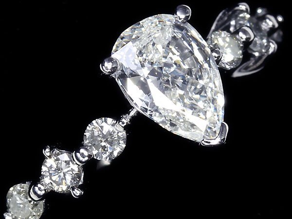 IIM11581S【1円～】新品【RK宝石】《Diamond》極上ダイヤモンド 特大1.04ct!! 極上脇石ダイヤモンド Pt900 超高級リング ダイヤ_画像3