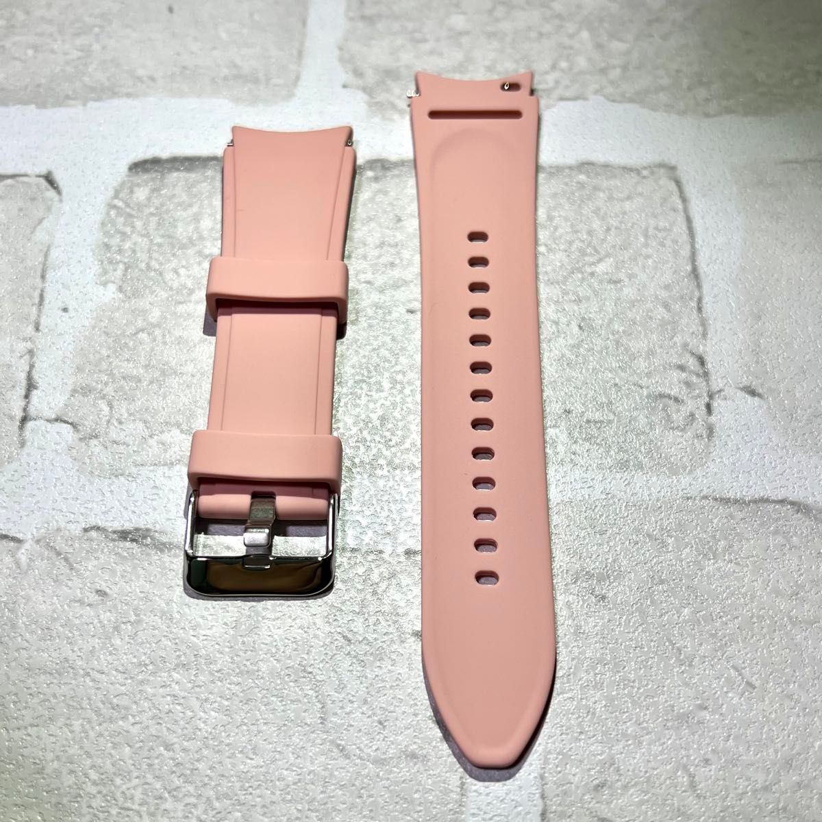 新品 スマートウォッチ用ベルト 腕時計バンド Galaxy ピンク シリコン