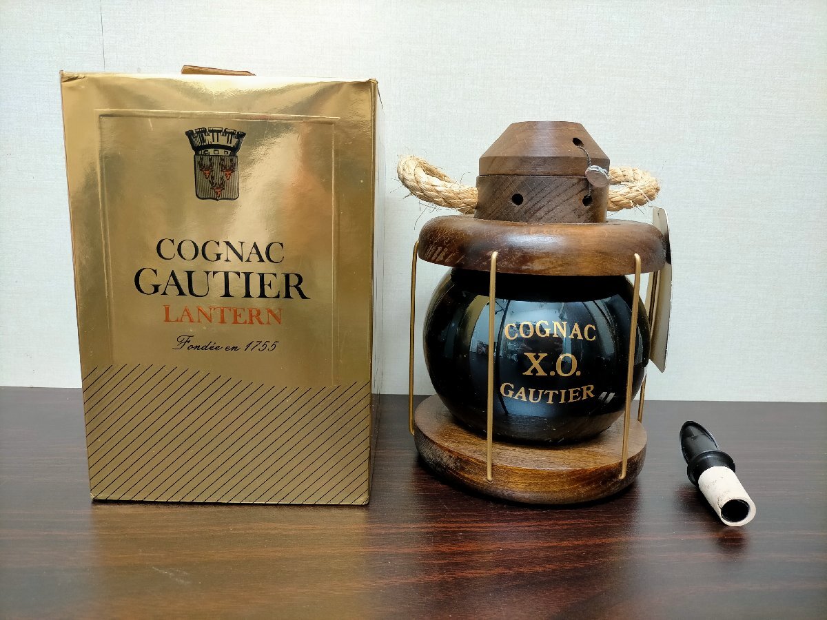 ★GAUTIER XO ランタン型ボトル COGNAC 700ml 1本 未開封★の画像1