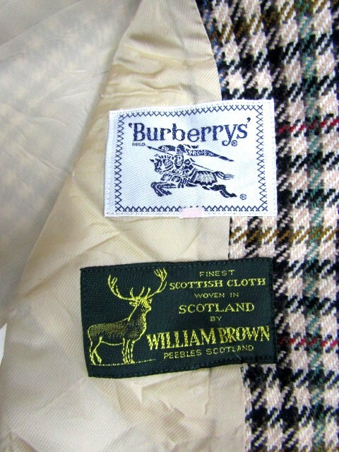 ★バーバリー BURBERRY★レディース ダブルブレスト チェックツイードジャケット★R60512061A_画像5