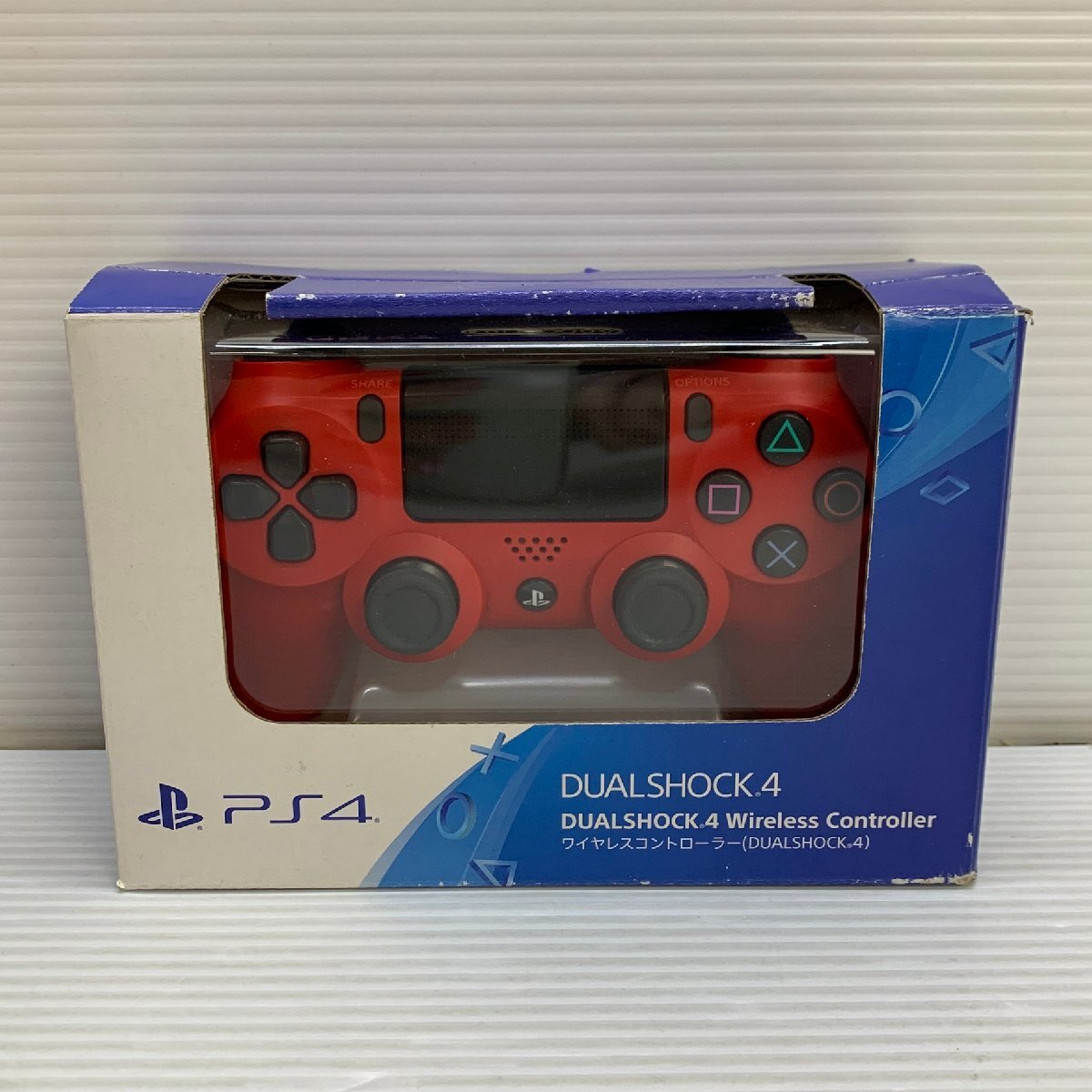 MIN【ジャンク品】 MSMG ワイヤレスコントローラー Dual Shock 4 マグマレッド PS4 ジャンク 〈24-240515-KS-18-MIN〉_画像1