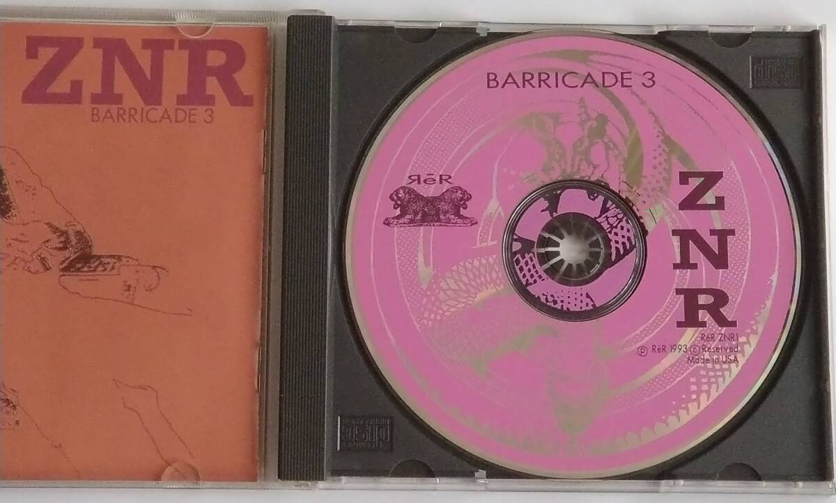 【CD】 ZNR - Barricade 3 / 海外盤 / 送料無料_画像3