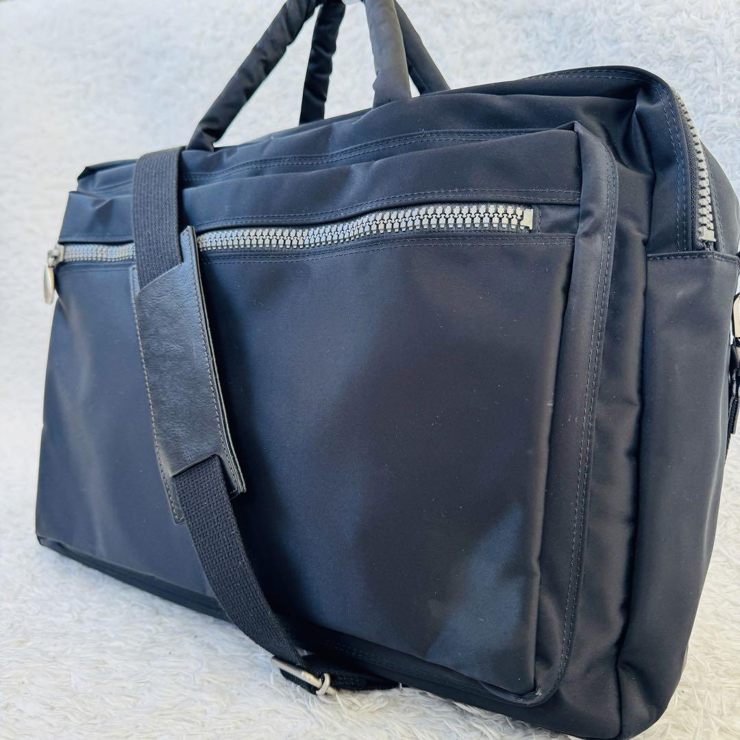 [ beautiful goods ]PAUL SMITH Paul Smith high density nylon 2way 2 layer business bag shoulder bag briefcase black purple ru
