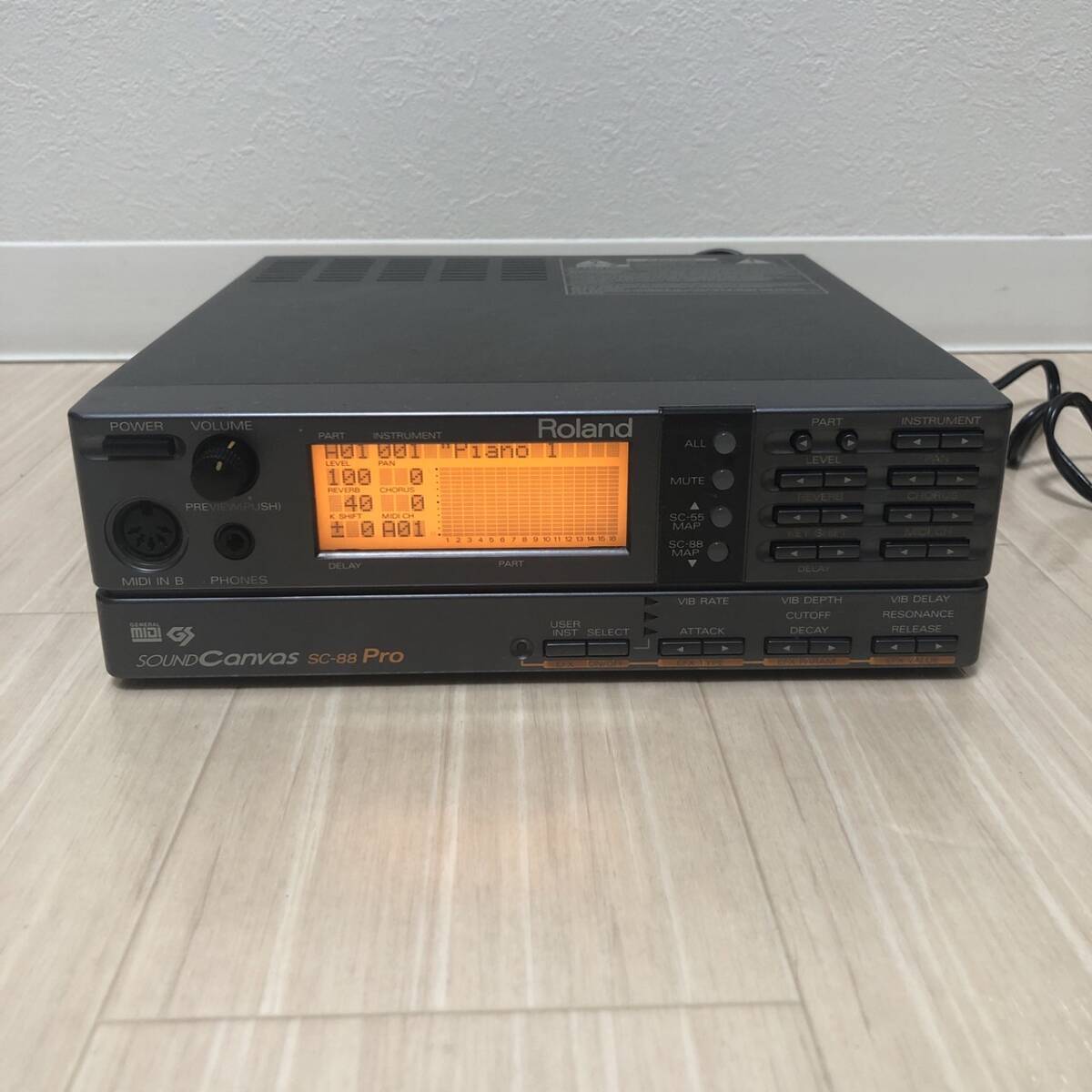 [ junk ] Roland sound module SC-88 pro Roland Mu ji. Roland electrification only verification DTM-88PW