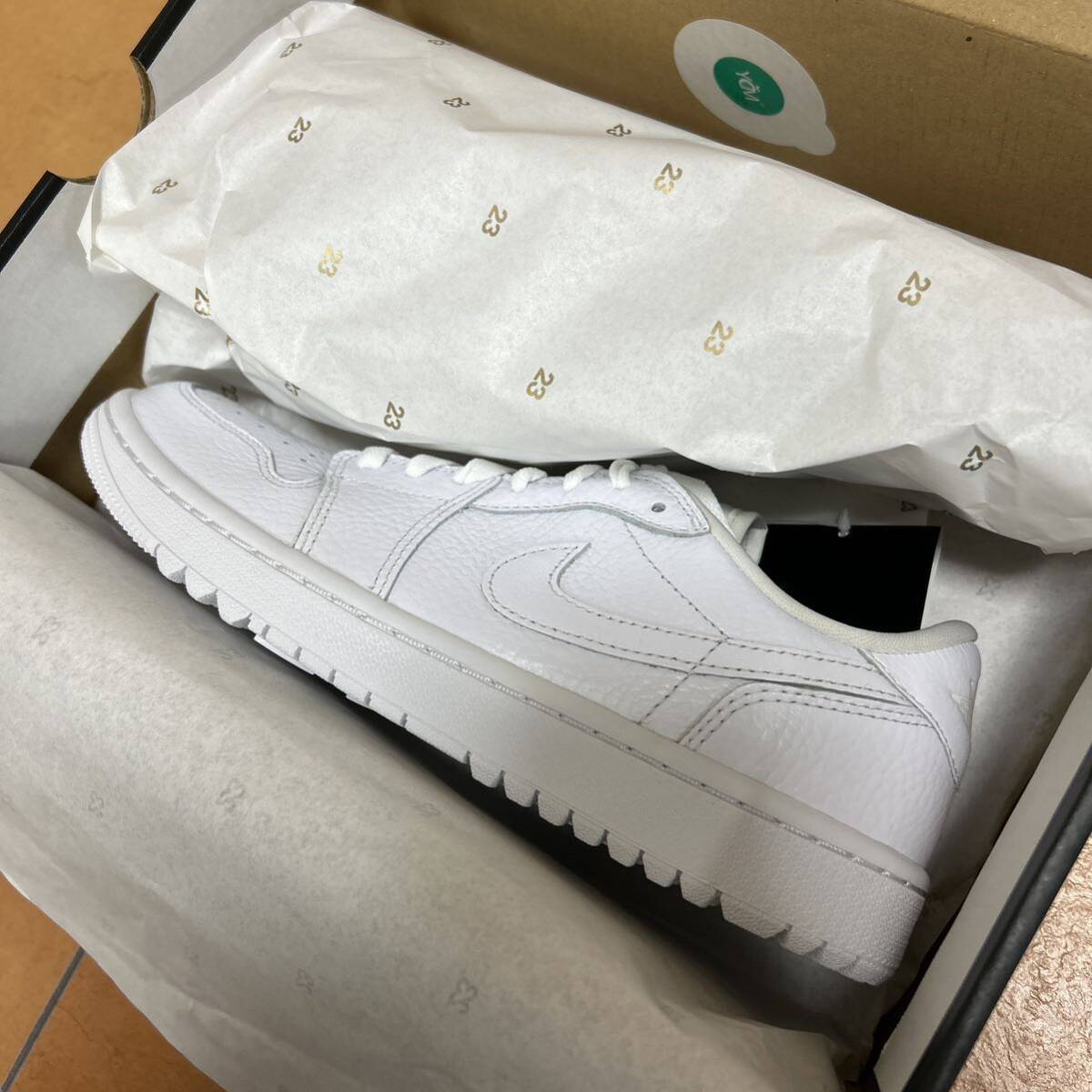 新品 26センチ Nike Air Jordan 1 Low Golf Triple White ナイキ エアジョーダン1 ロー ゴルフ トリプルホワイト DD9315-101 レア US8_画像5