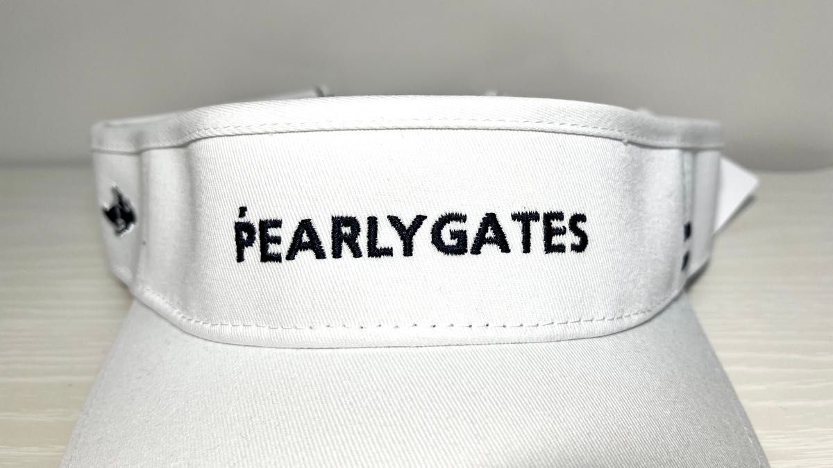【新品】PEARLY GATES パーリーゲイツ シンプルロゴバイザー (UNISEX)