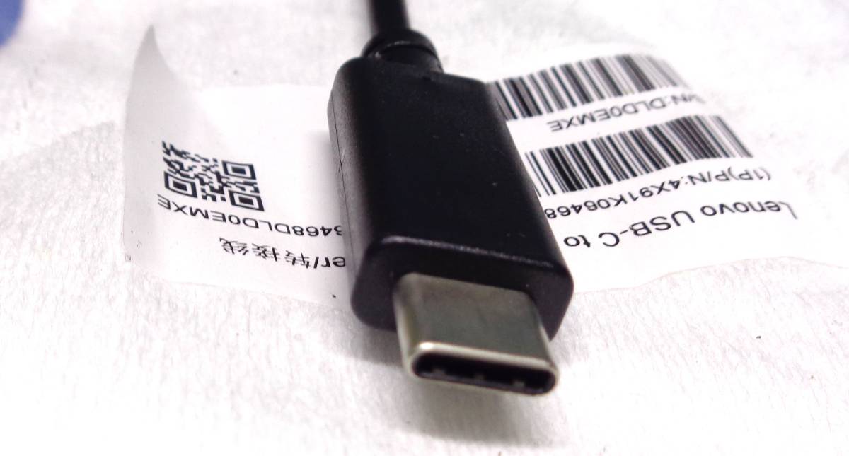 USB3.0Type-C－＞LAN変換　Lenovo USB-C to イーサネットアダプター RTL8153-04 ②_画像3