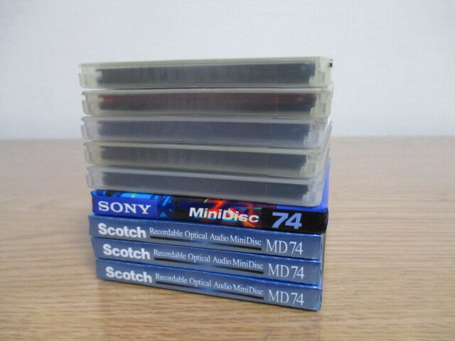  совместно лот! новый товар нераспечатанный MD лента Mini диск 9 пункт Sony SONY Scotch Scotch 74 высокочувствительный цифровой запись для 