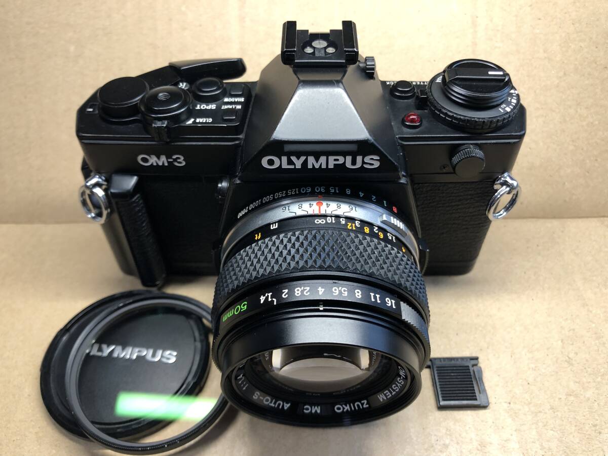 OLYMPUS OM-3 オリンパス フィルムカメラ MF一眼レフ 単焦点レンズ ZUIKO MC AUTO-S 50mm f1.14の画像1