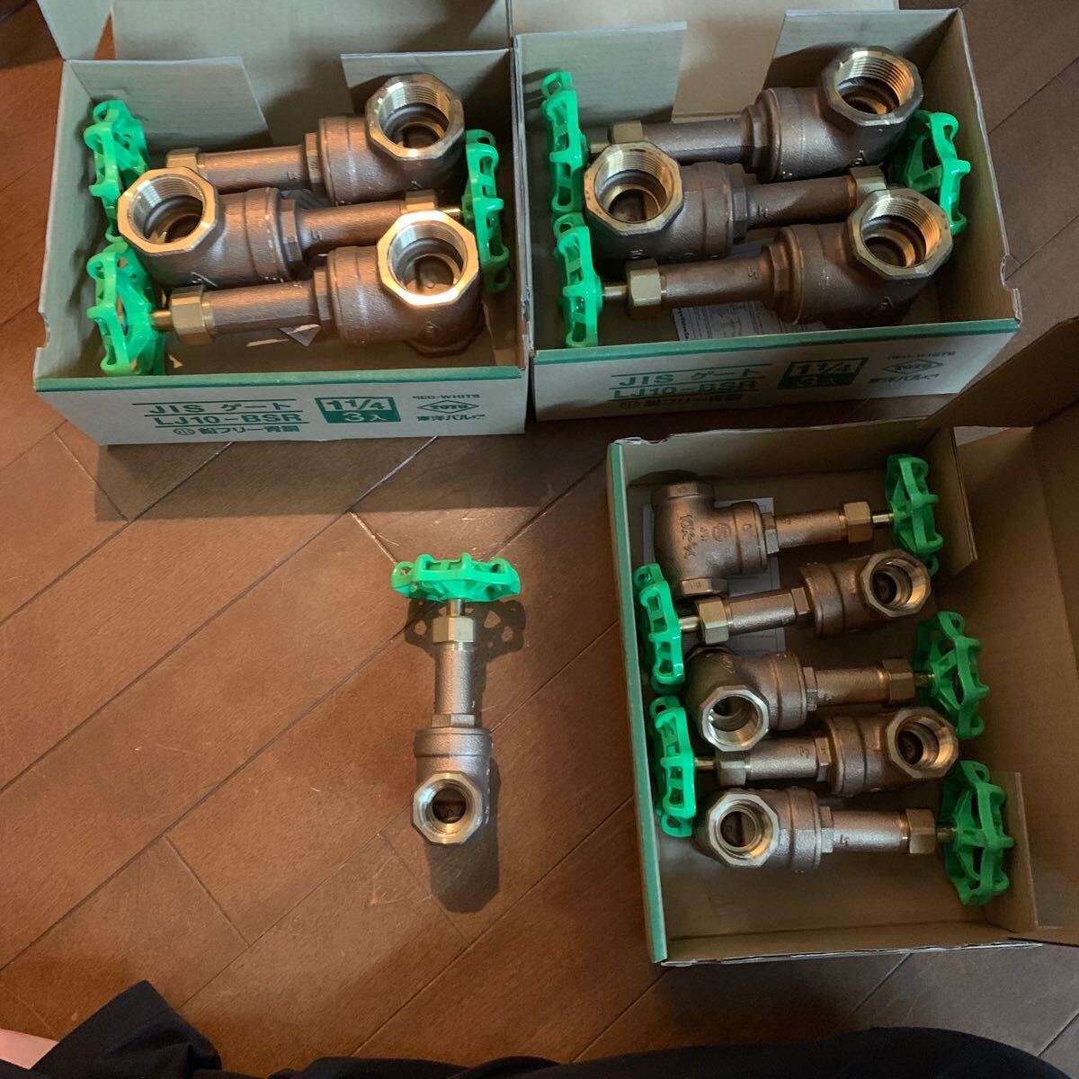 12 piece set gate valve(bulb) 30A×6 piece 20A×6 piece 10K new goods unused toyo(. Orient KITZ toto )