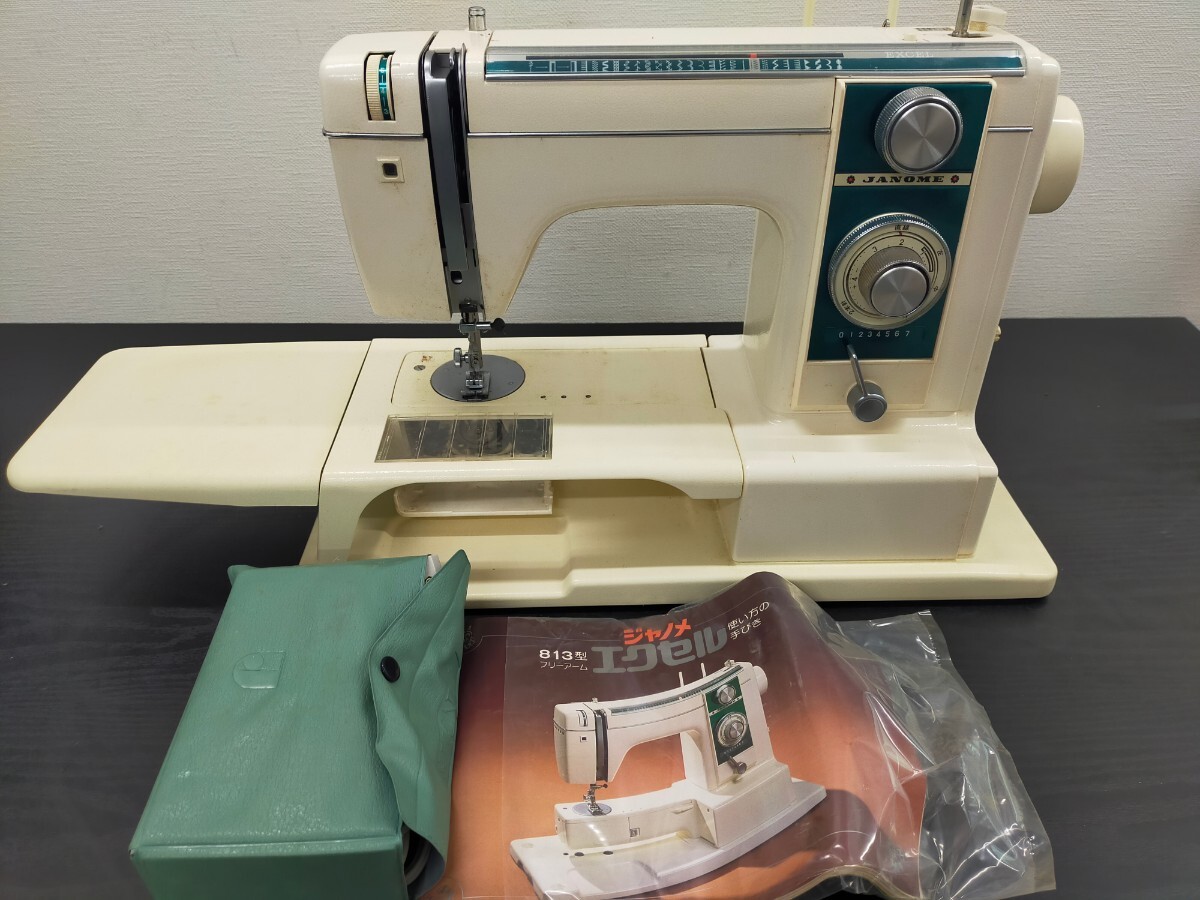 1 иен ~* JANOME Janome рукоделие швейная машина MODEL813