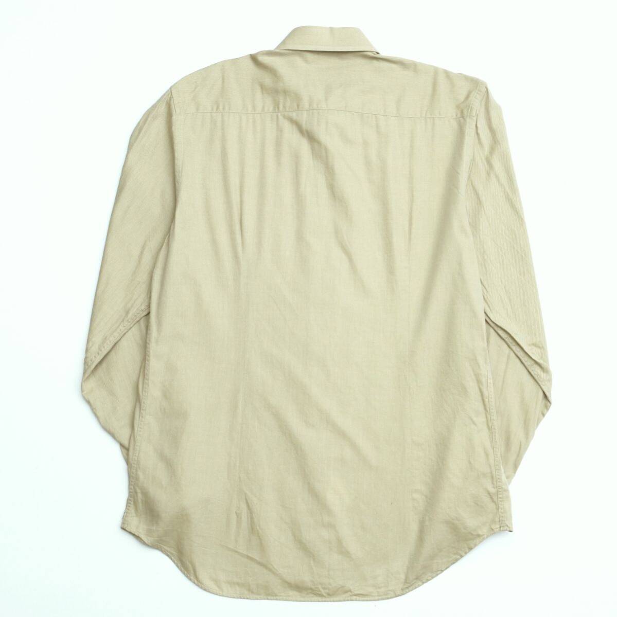 W0933v Italy made Dolce & Gabbana men's 41/16 cotton shirt long sleeve shirt green group 