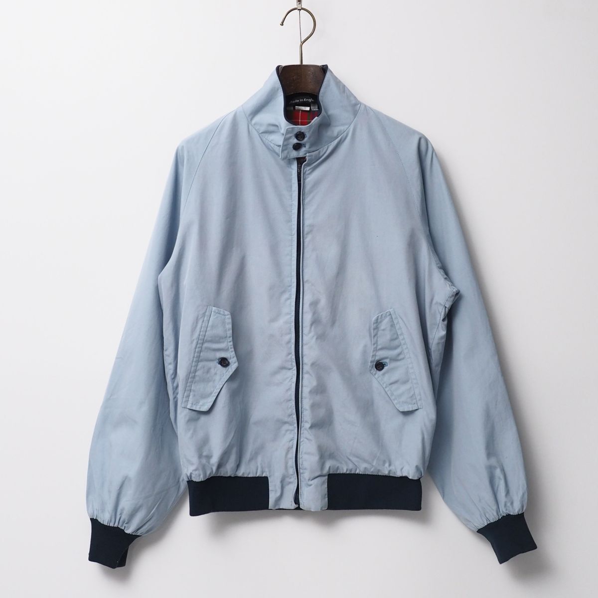 TH0529//80sヴィンテージ/イングランド製*バラクータ/BARACUTA*メンズ97cm/38/G9/スイングトップ/ジップブルゾン/ハリントンジャケット_画像1