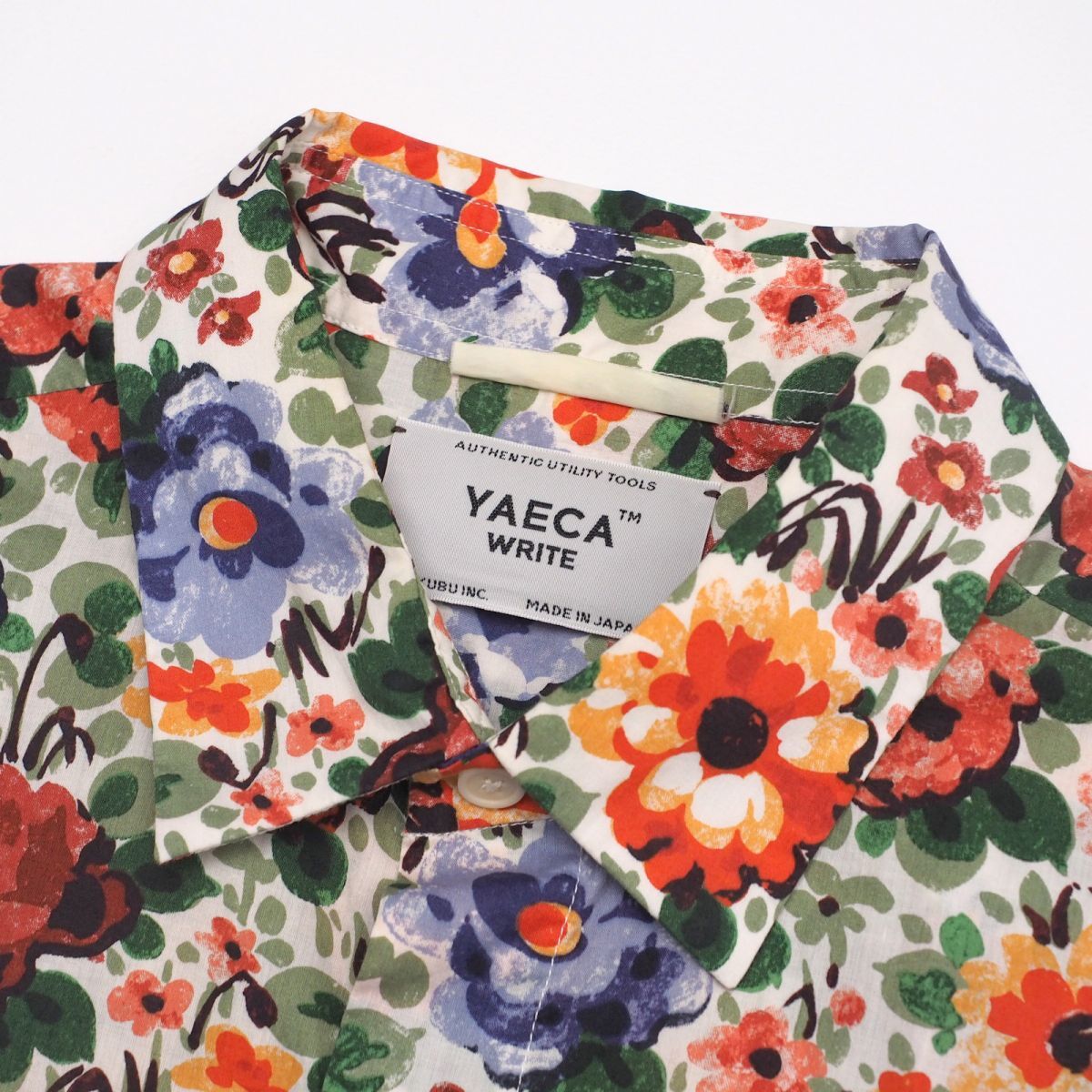 TH0138□ヤエカ ライト/YAECA WRITE*長袖*花柄シャツ/レギュラーカラーシャツ*マルチカラー*メンズ*sizeS_画像6