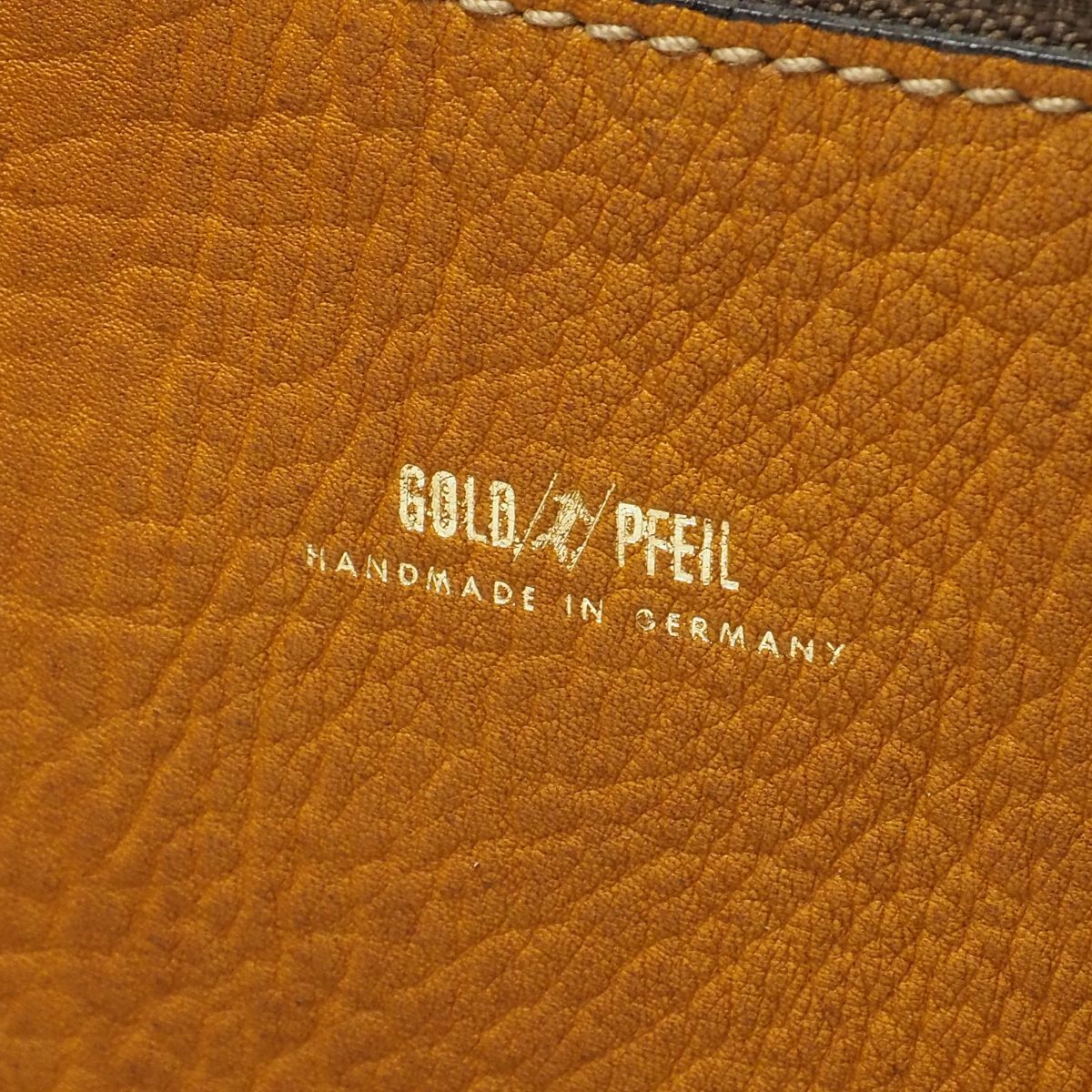 MG0251：ドイツ製*GOLDPFEIL/ゴールドファイル*レザーブリーフケース*ビジネスバッグ*鞄*ブラウン_画像8