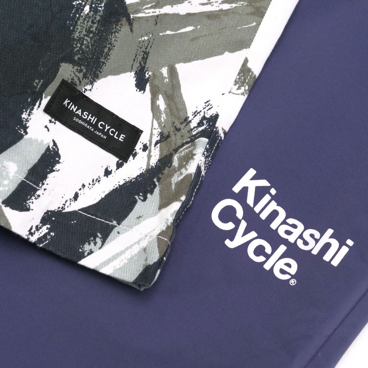 TH5127□木梨サイクル/KINASHI CYCLE*2点セット*裾リブジョガーパンツ+イージーショーツ*無地+総柄*メンズ*sizeL/M_画像4