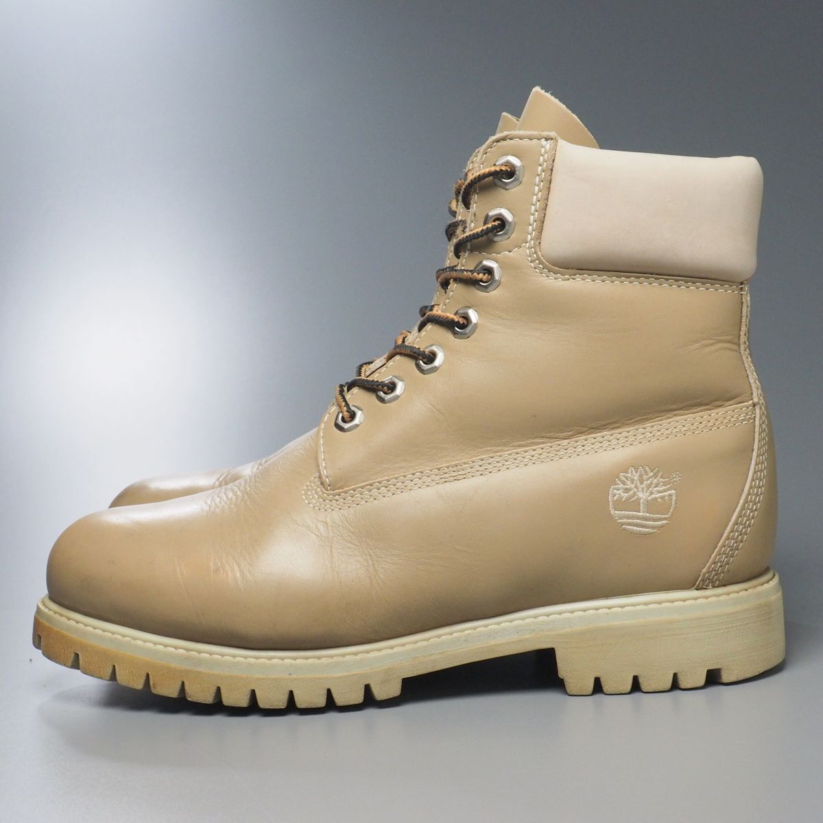 TG7477//*ティンバーランド/Timberland*27067/メンズ7.5W/プレーントゥ/レースアップブーツ/レザーブーツ/ショートブーツ/革靴_画像2