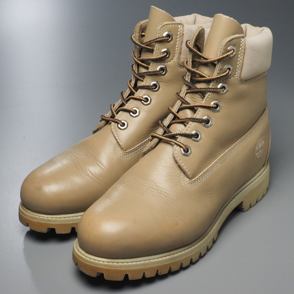 TG7477//*ティンバーランド/Timberland*27067/メンズ7.5W/プレーントゥ/レースアップブーツ/レザーブーツ/ショートブーツ/革靴_画像1