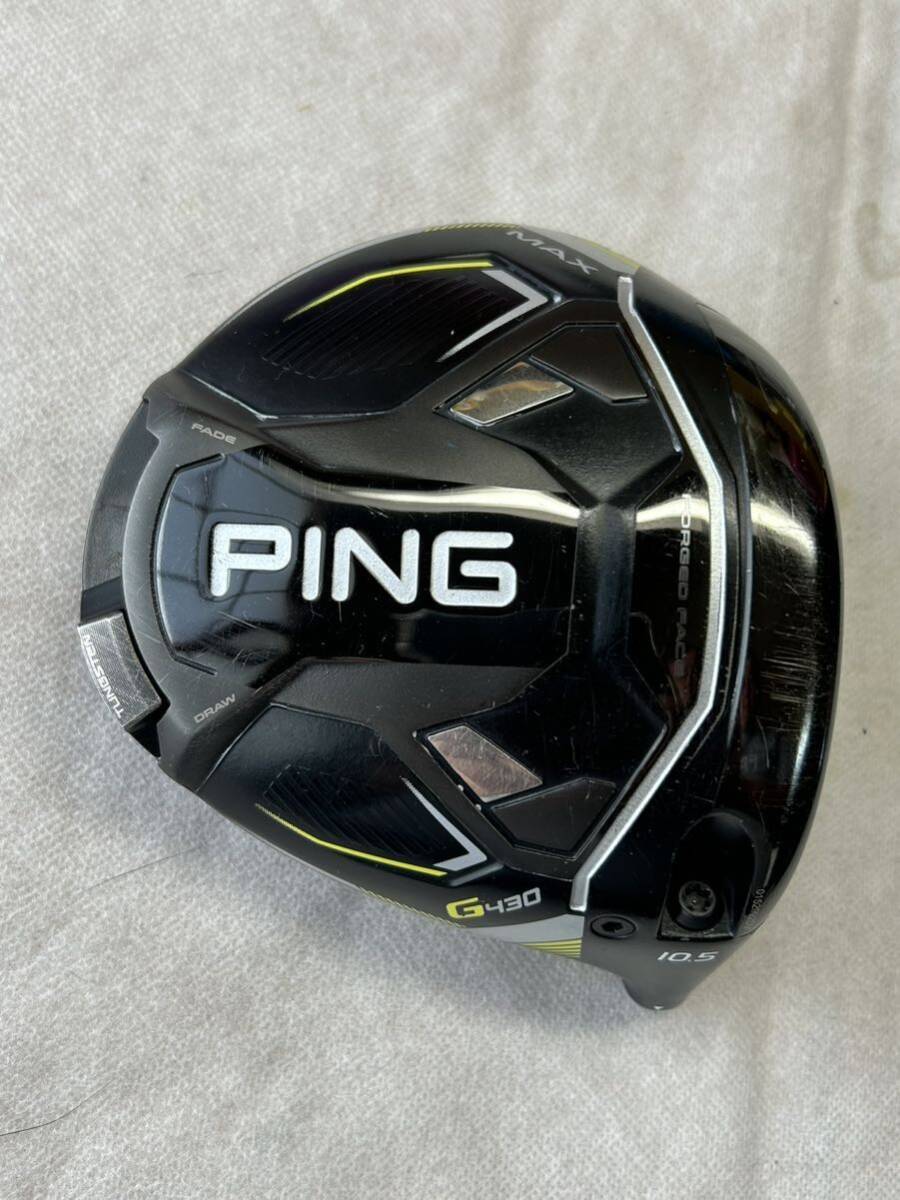 最新にして名器】ピン PING G430 MAX 10 5度 ドライバーヘッド 最新にして名器】ピン PING G430 MAX 10 5度 ドライバーヘッド