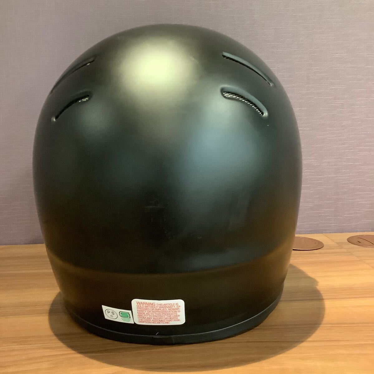 [ не использовался товар ] Simpson наружный low матовый черный 60cm мотоцикл Arai full-face шлем 