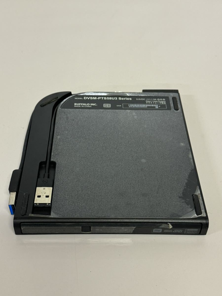 S060) прекрасный товар BUFFALO портативный DVD Drive DVSM-PTS58U3 USB3.0 соответствует воспроизведение оборудование PC произведение проверка settled 