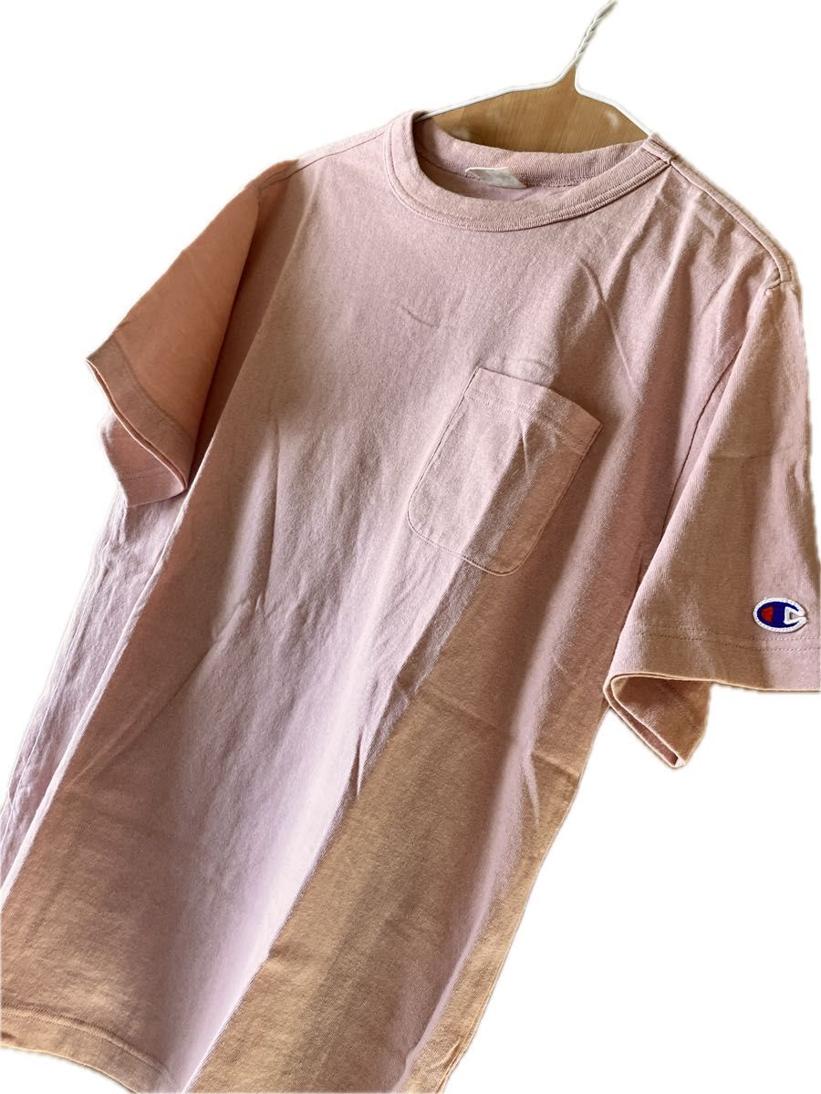 Champion メンズ　ピンク　Tシャツ