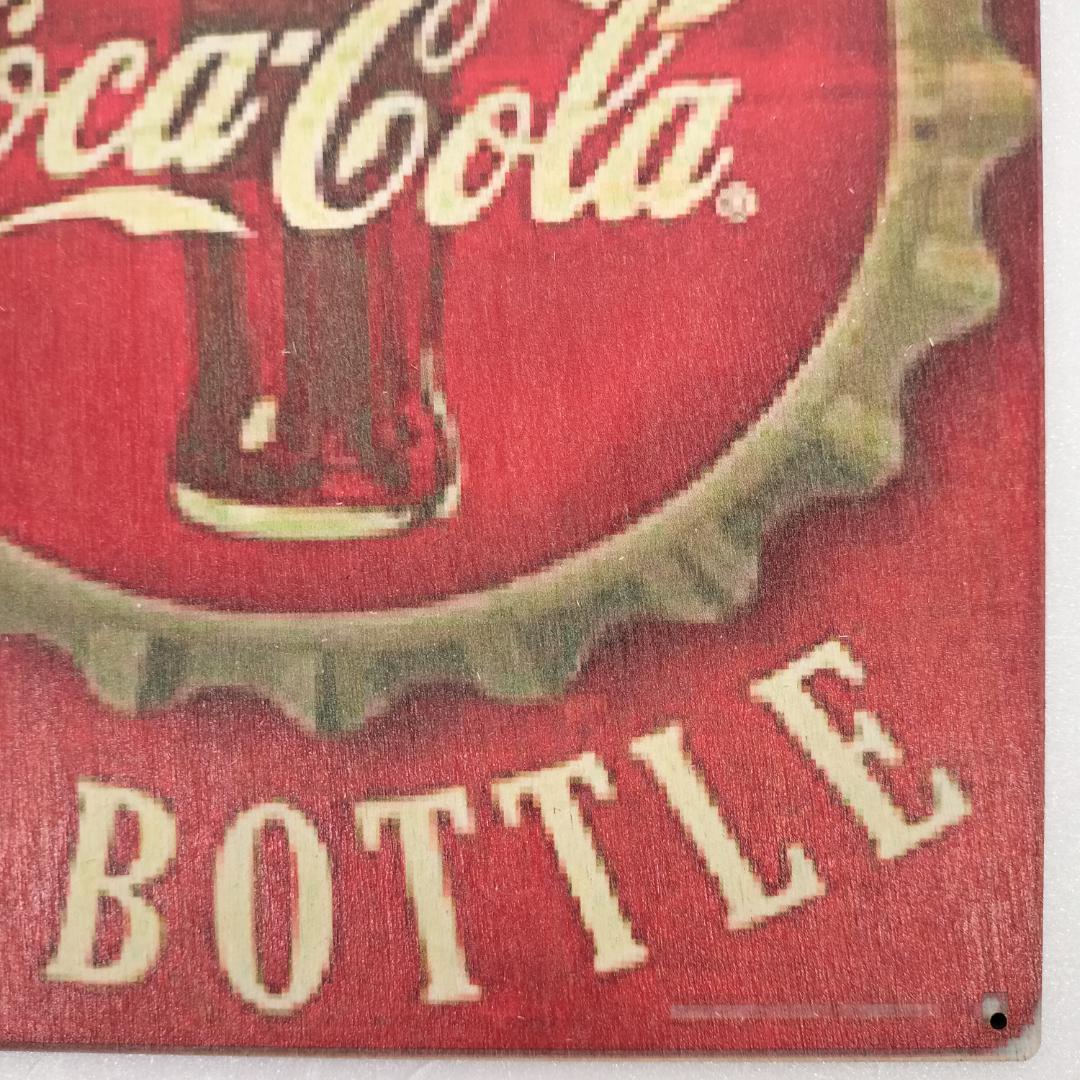 (84) コカ・コーラ Coca-Cola ベニヤ 看板 プレート レトロ