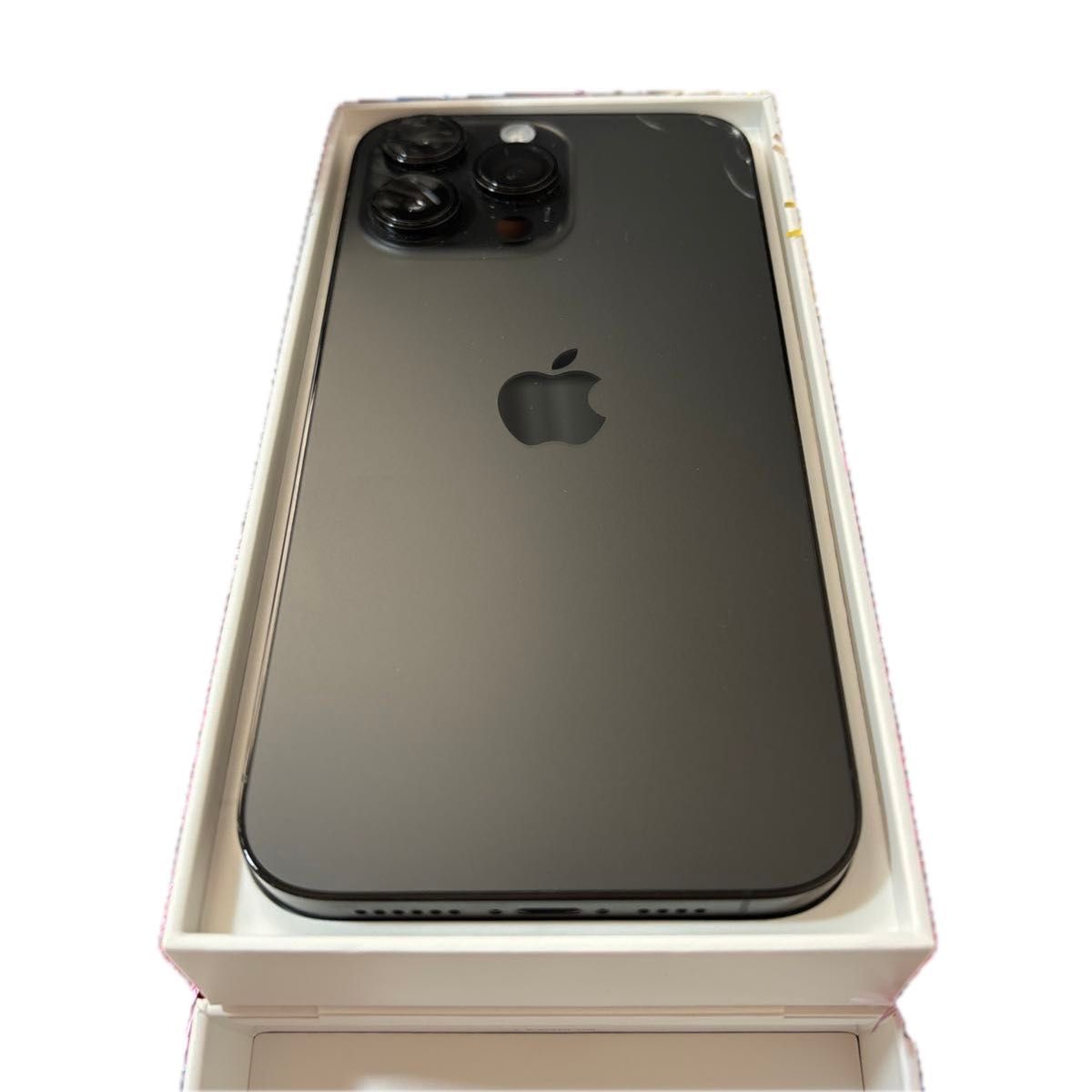 iPhone14ProMAX/256GB/SIMフリー/ブラック/高級保護ケース2個付/付属品完備/箱付き