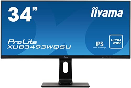 未使用 マウスコンピューター ｉｉｙａｍａ ＰｒｏＬｉｔｅ ３４型ウルトラワイド液晶ゲーミングモニター ＸＵＢ３４９３ＷＱＳＵの画像1