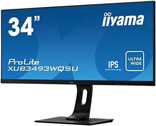 未使用 マウスコンピューター ｉｉｙａｍａ ＰｒｏＬｉｔｅ ３４型ウルトラワイド液晶ゲーミングモニター ＸＵＢ３４９３ＷＱＳＵの画像3