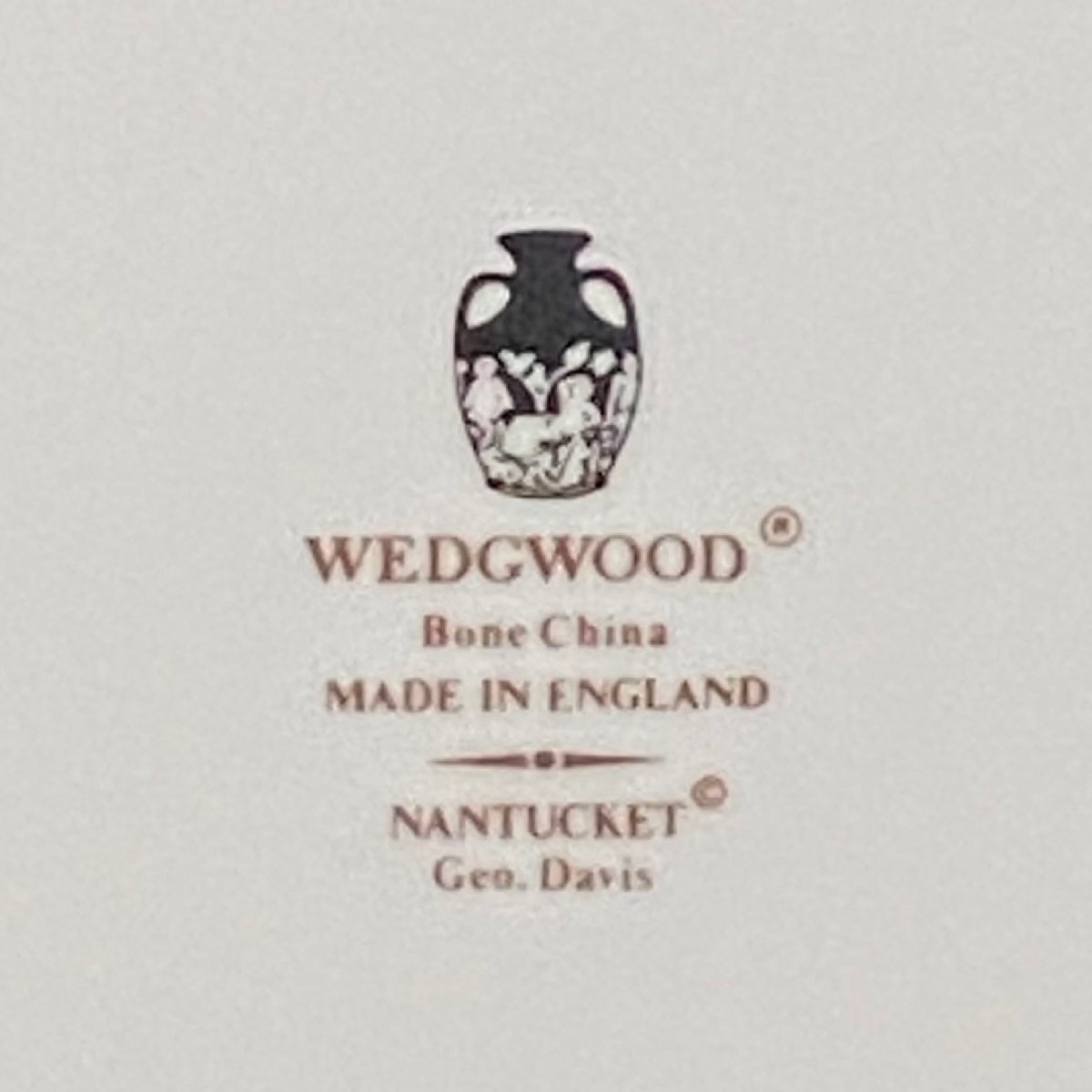 KK002【Wedgwood】 ウエッジウッド　ナンタケット　B＆Bプレート　26cm_画像3