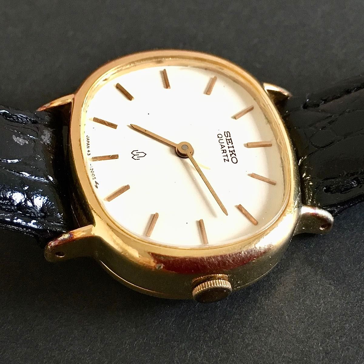 セイコー　SEIKO 50210 ゴールド文字盤 レディース腕時計